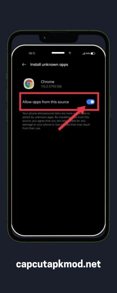 capcut mod apk downloading process step 2